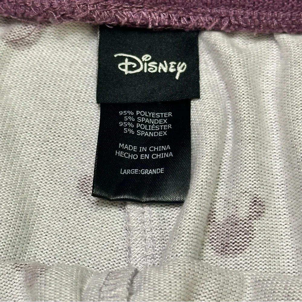 Disney Women’s Pajamas in Cream and Purple size L - Picture 3 of 9